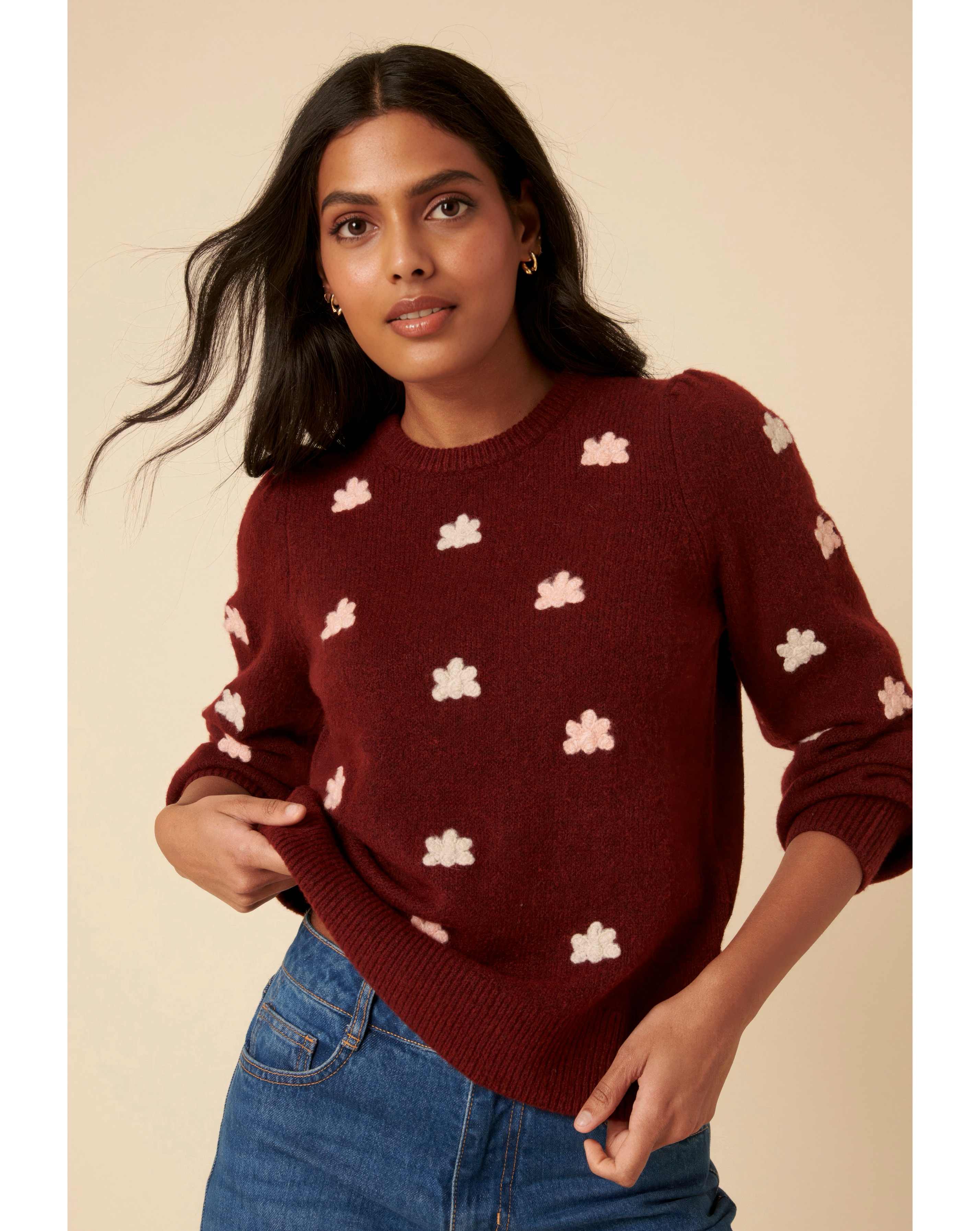 New In - Nobody's Child Embroidered Jumper