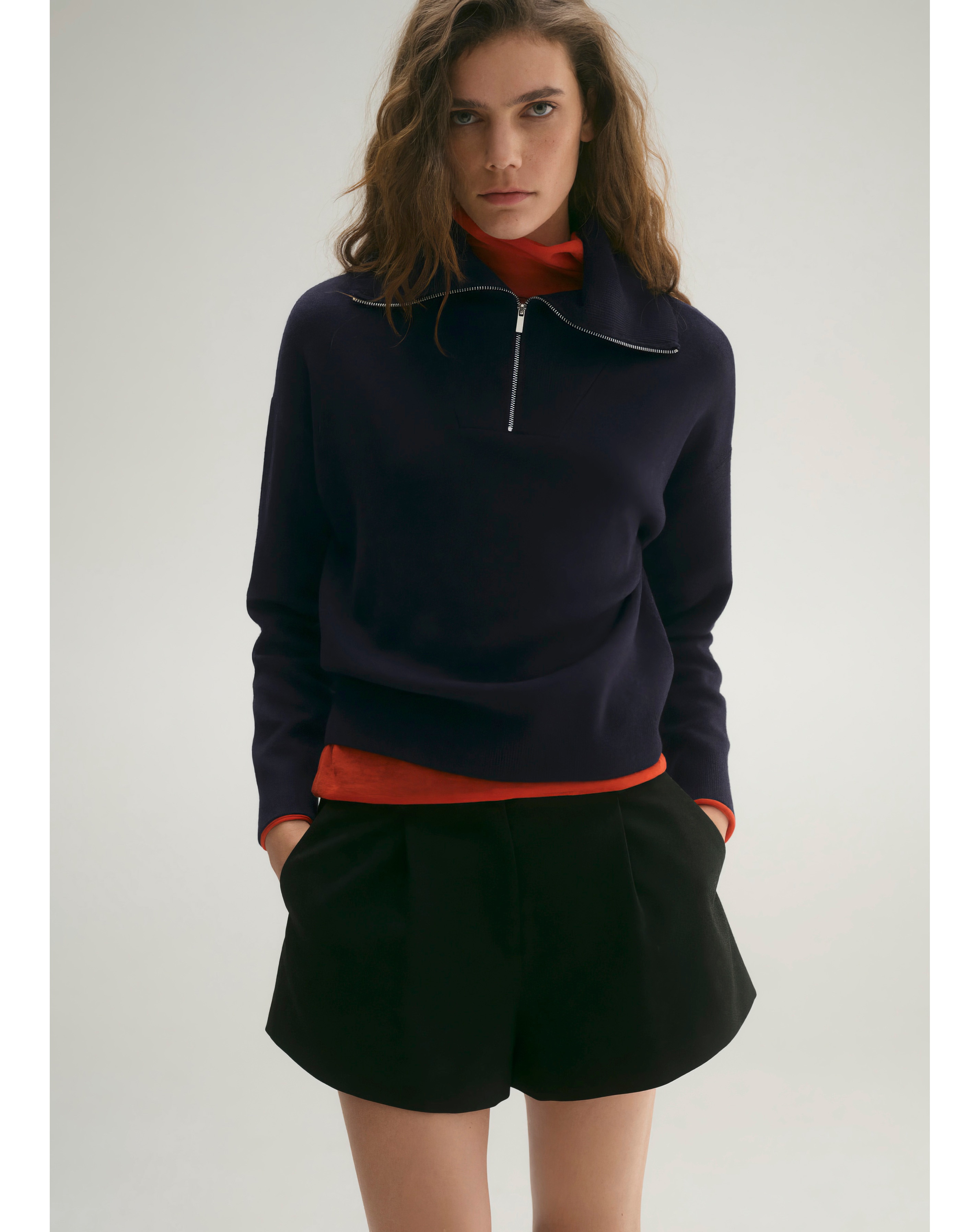 Mango Latitas Zip Up Sweater