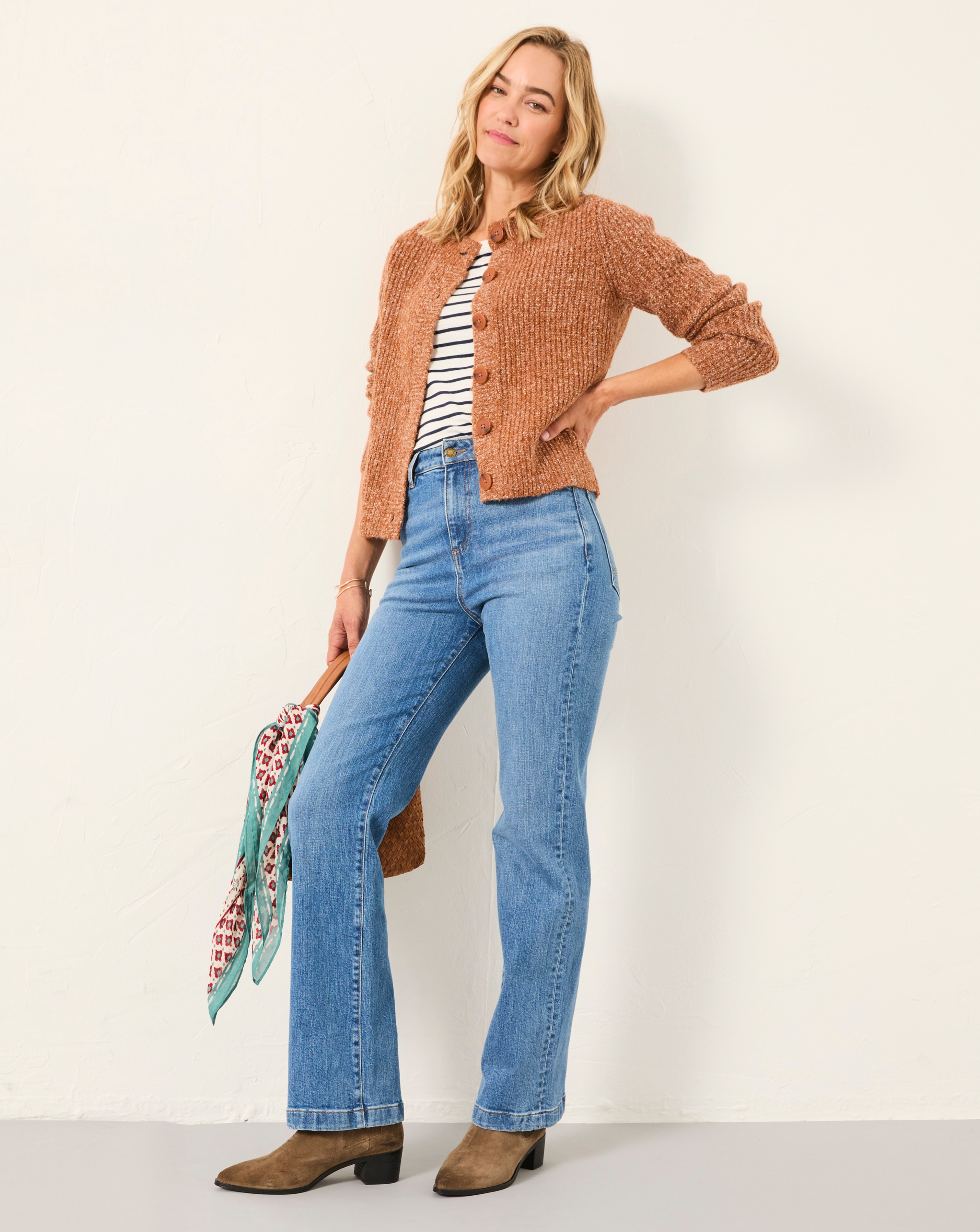 New In - Fatface Elise Wide Leg Jeans