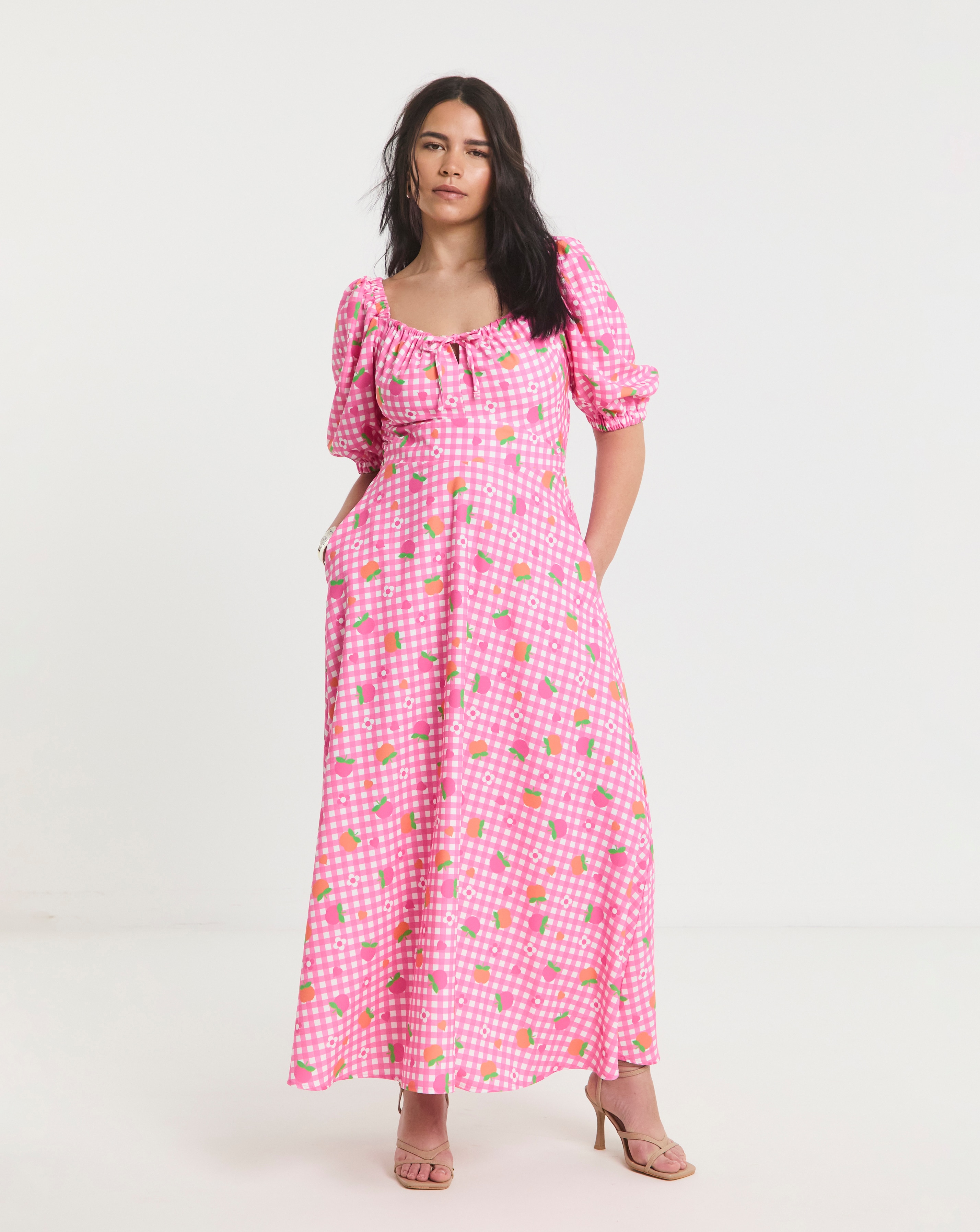 Twisted Wunder Poppy Check Dress