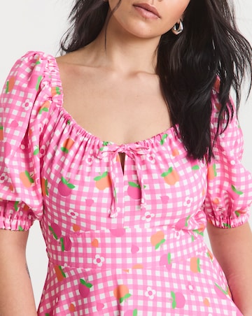 Twisted Wunder Poppy Check Dress