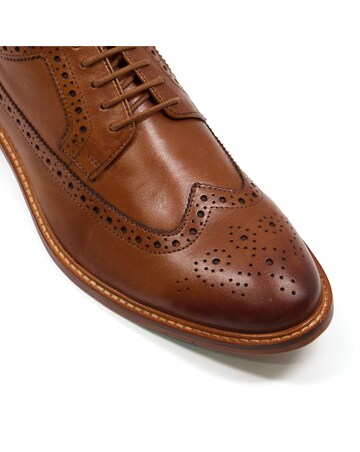 Dune Superior Leather Wingtip Brogue Shoes
