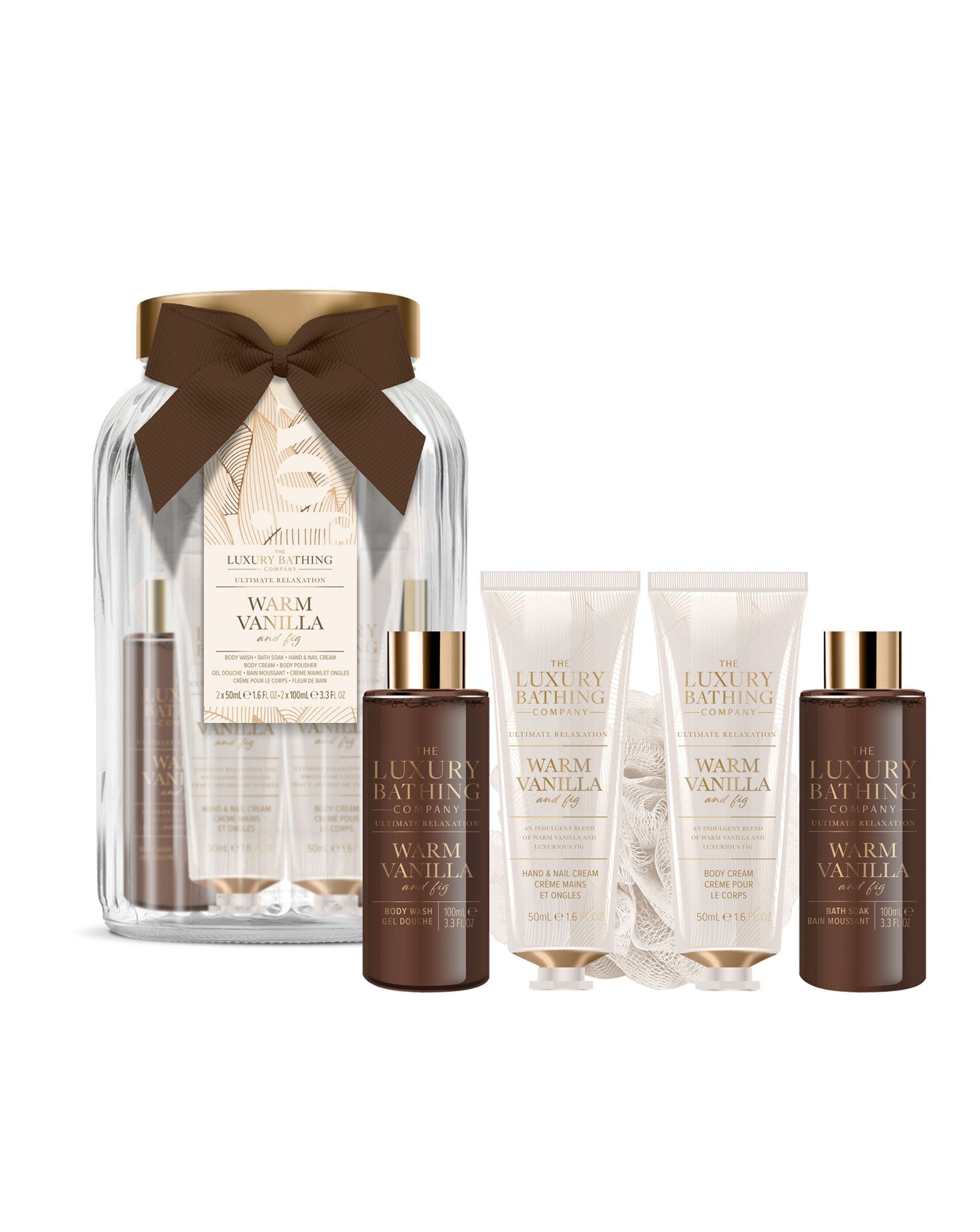 Luxury Bathing Jar Set Vanilla & Fig