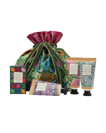 William Morris At Home Sunflower Swan  Velvet Pouch