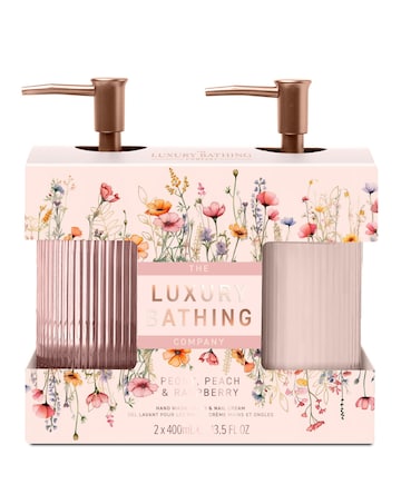 The Luxury Bathing Company Heavenly Hand Care Duo - Peony, Peach & Raspberry