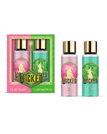Wicked 2 x 100g Bath Fizzer & Shimmer Body Mist duo