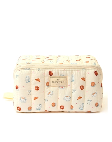 The Flat Lay Co. Marshmallow Makeup Box Bag-Patisserie