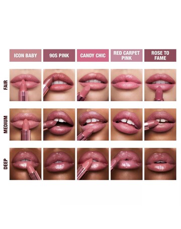 Charlotte Tilbury Hollywood Iconic Mini Lip Trio Makeup Gift Set