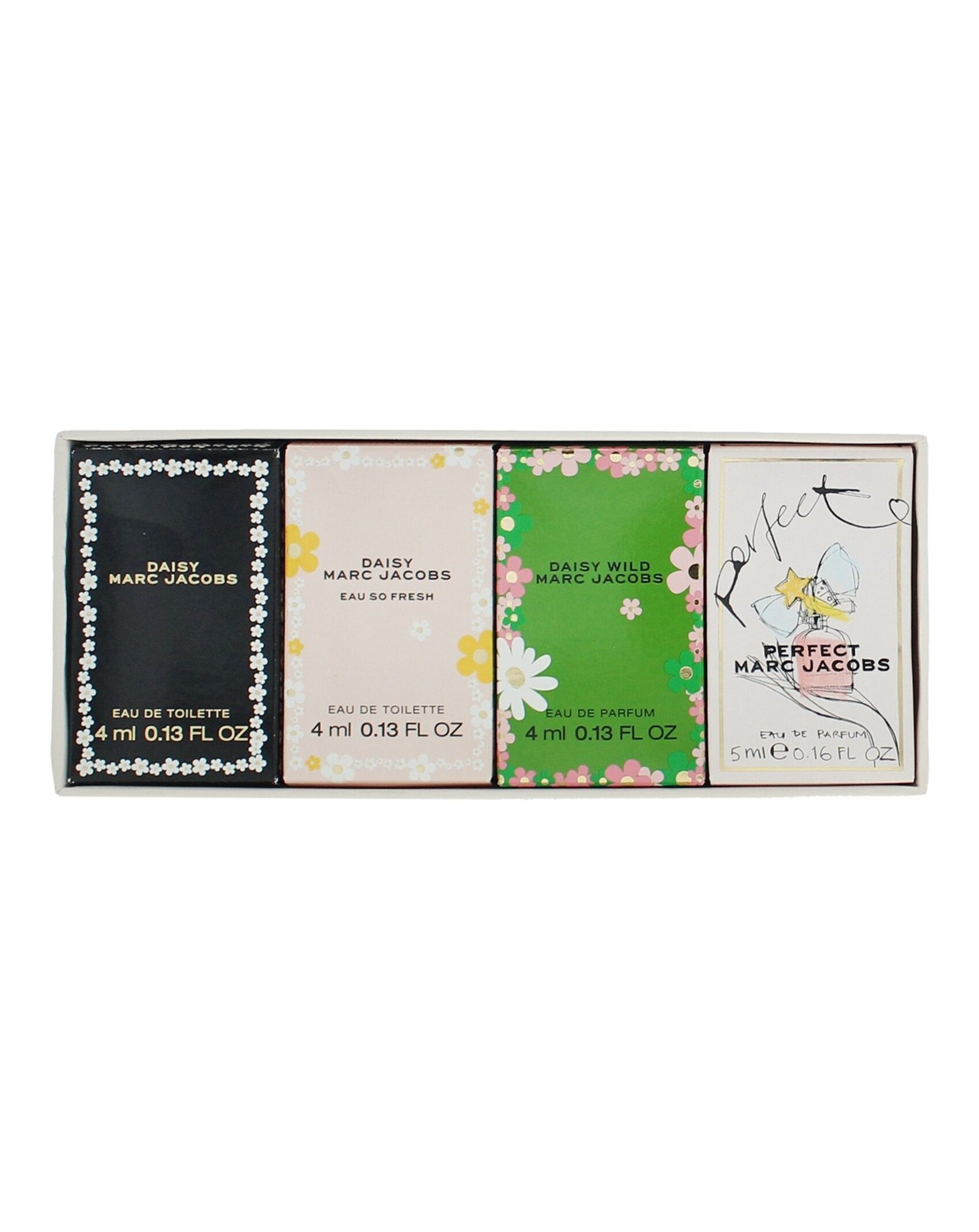 Marc Jacobs 4 Pcs Gift Set: DaisyWild Perfect Daisy Eau So Fresh