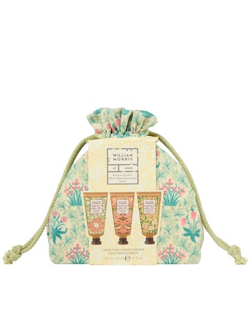 William Morris Kitchen Garden Hand Care Essentials Gift Set and Linen Pouch