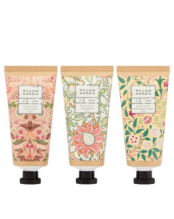 William Morris Kitchen Garden Hand Care Essentials Gift Set and Linen Pouch