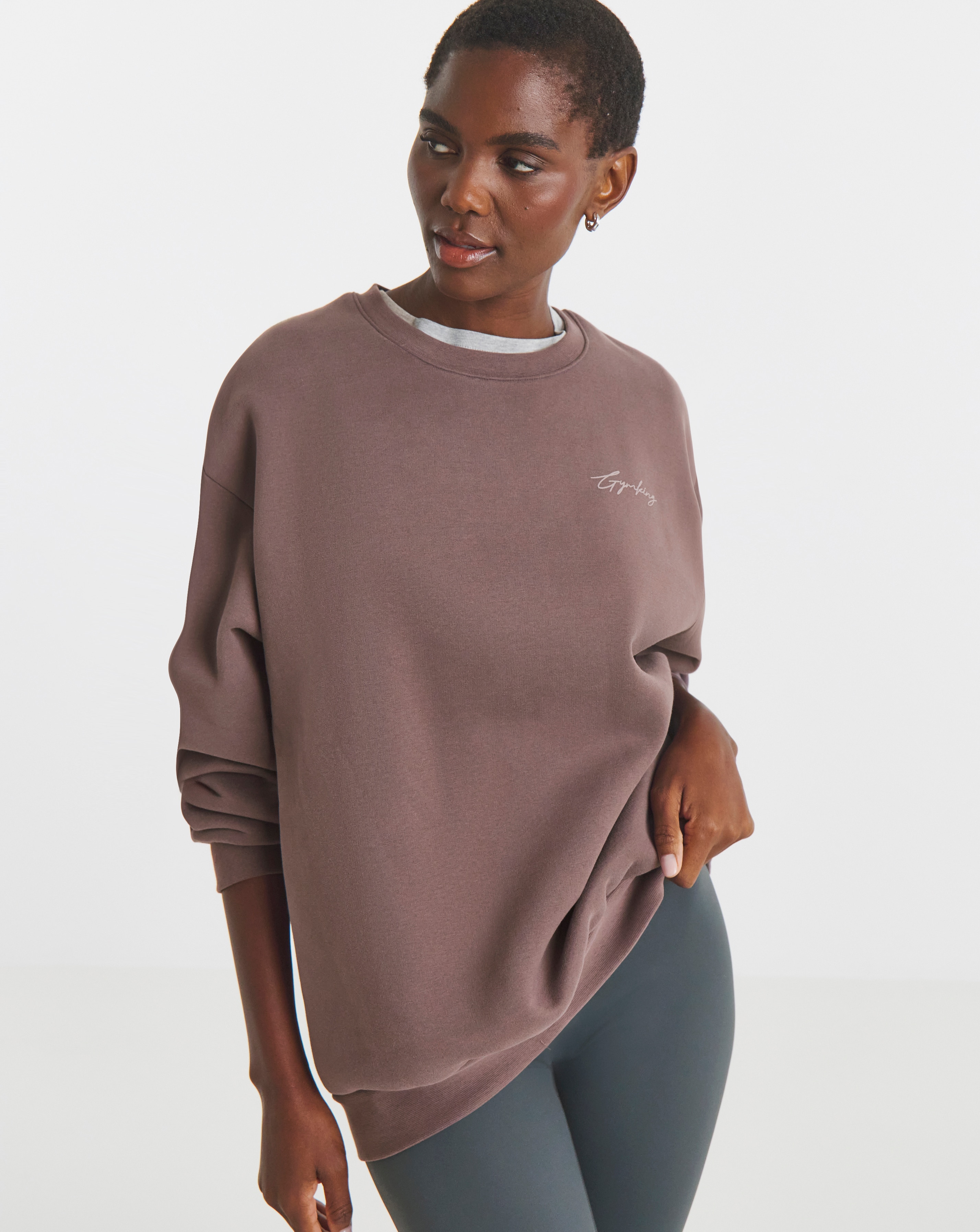 New In - Gym King Poise Relaxed Crew Sweatshirt