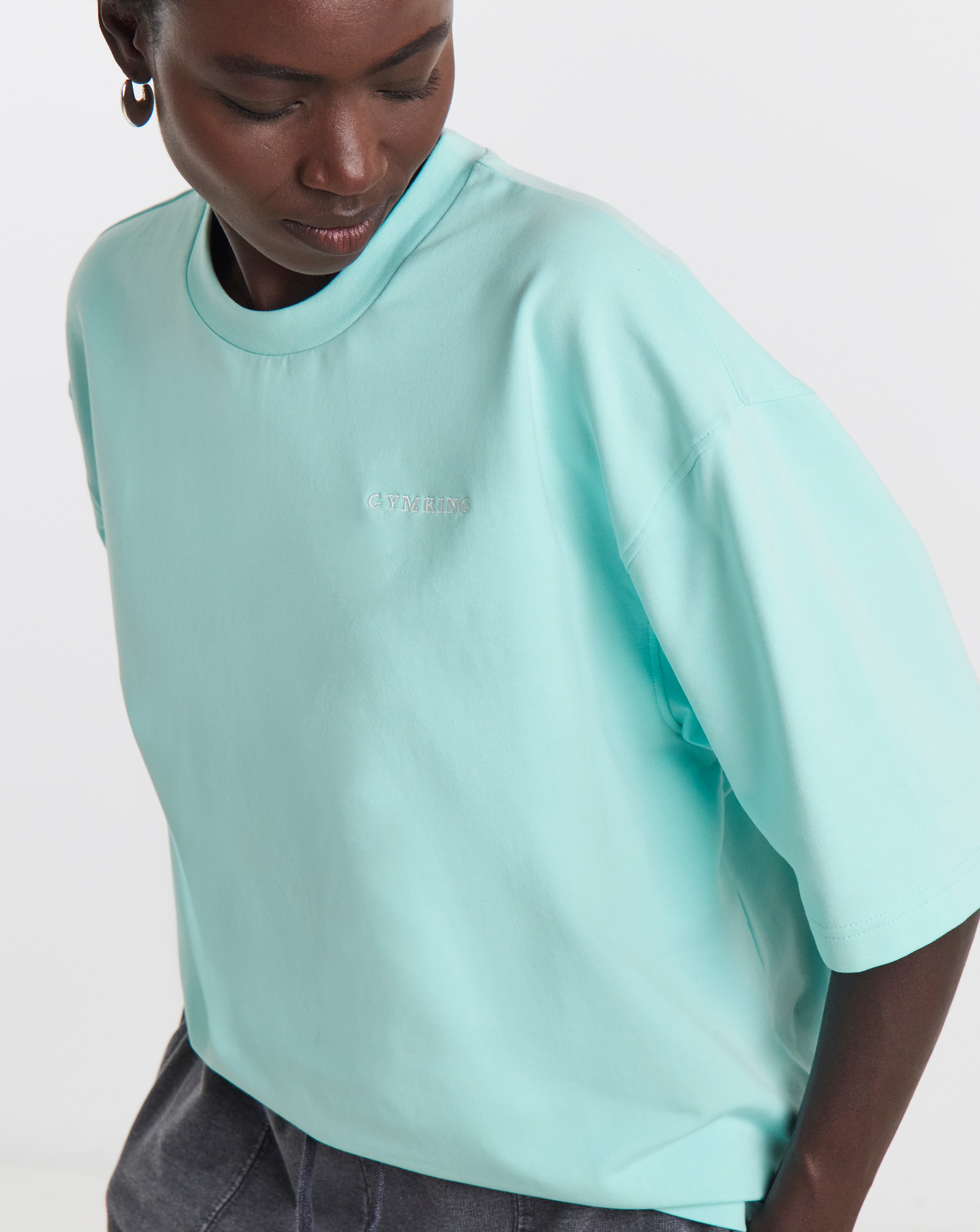 New In - Gym King 365 Micro Loopback Boxy T-Shirt