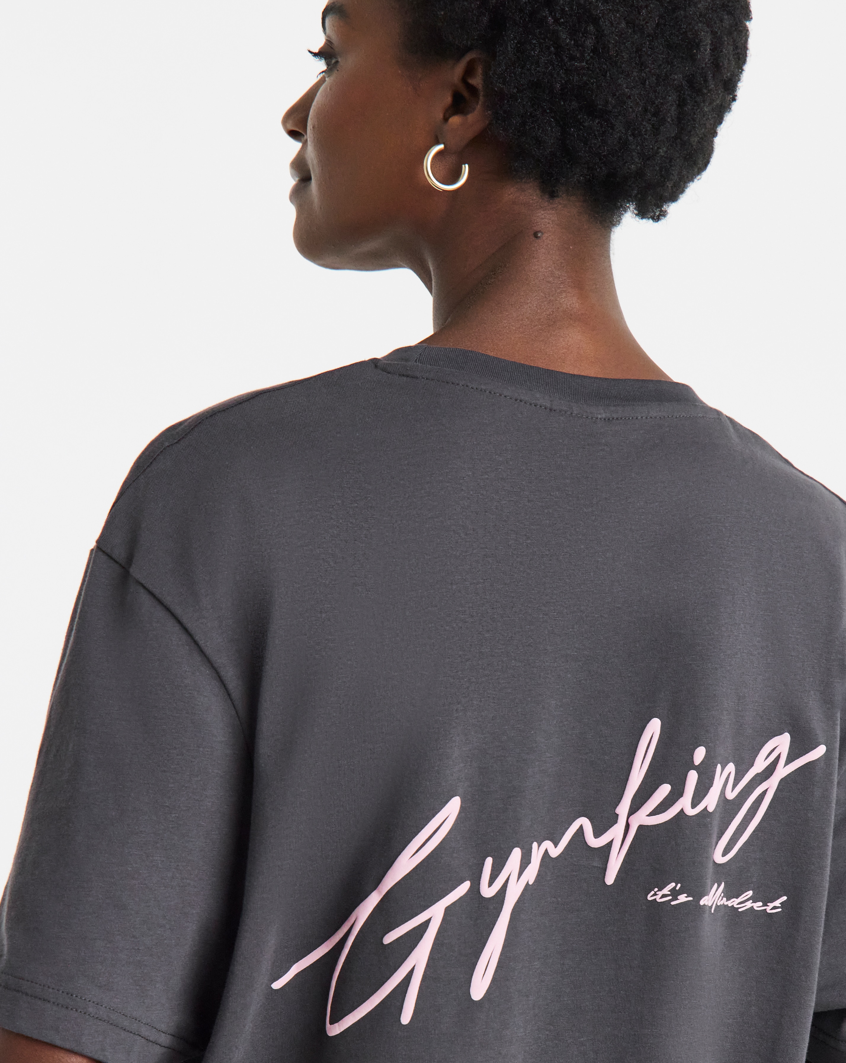 New In - Gym King Script Boyfriend T-Shirt