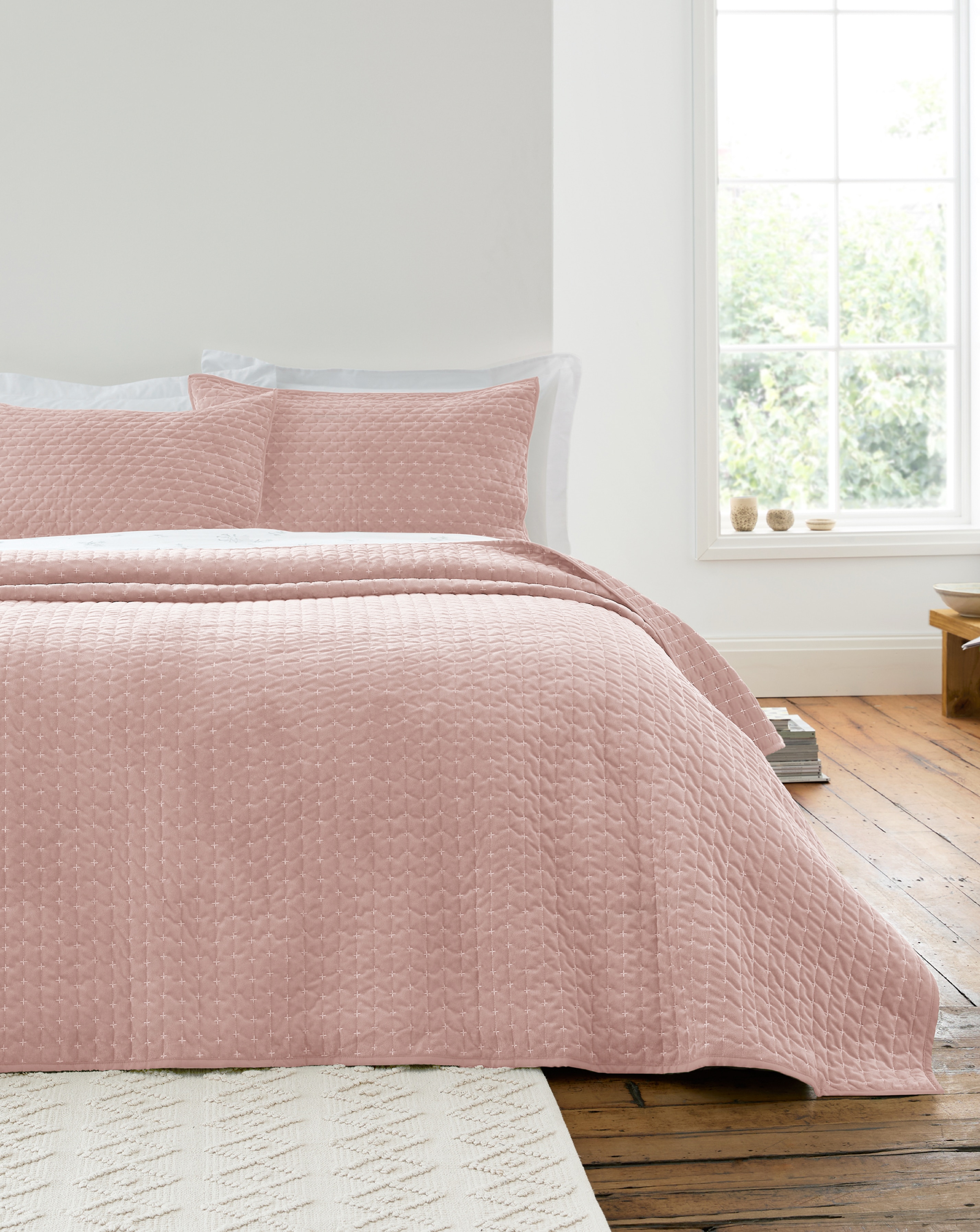 Bianca Velvet Embroidered Bedspread