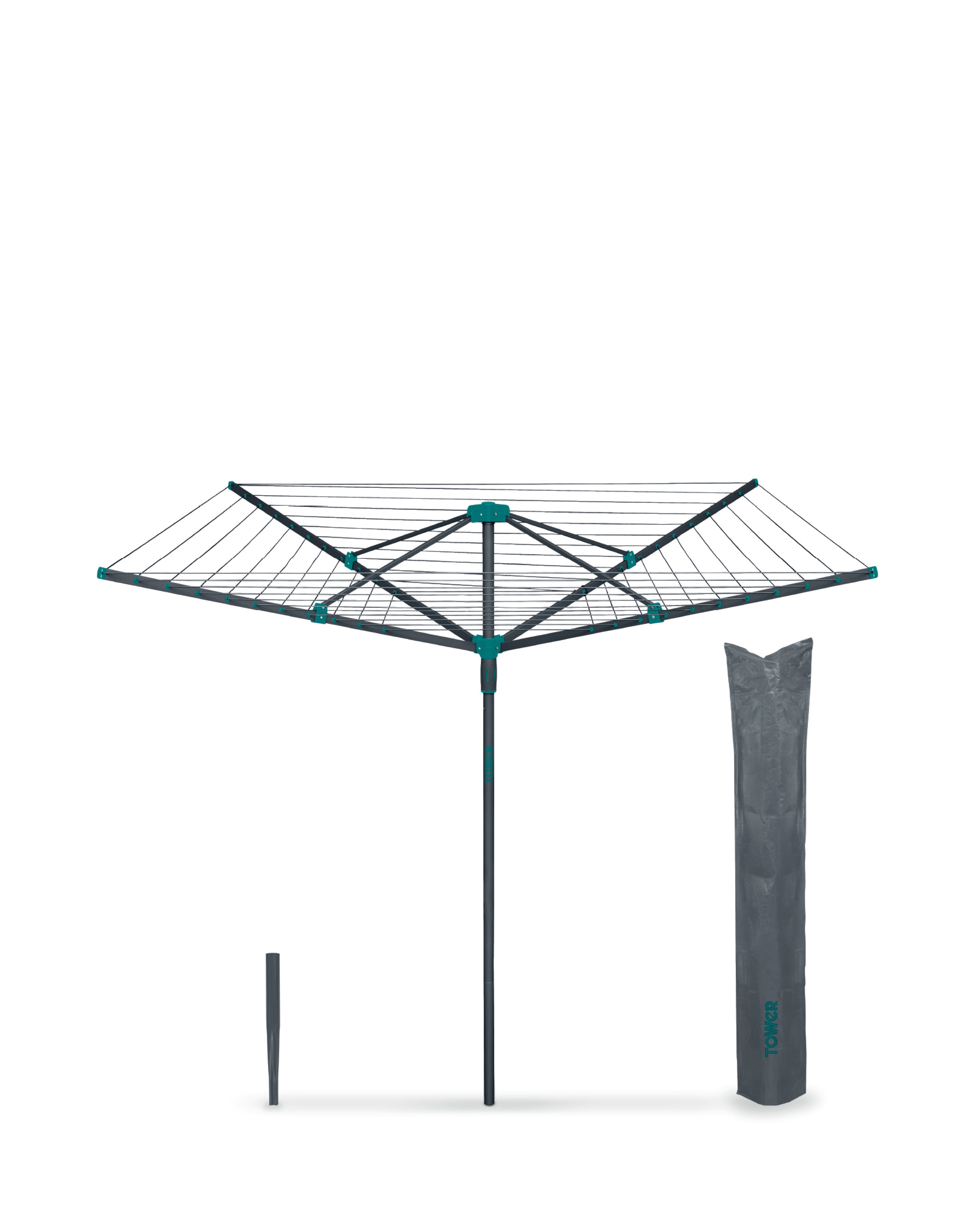 New In - Tower Airer with Cover and Ground Spike