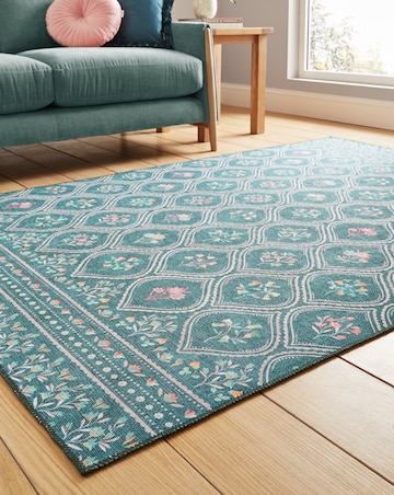 Catherine Lansfield Cameo Floral Washable Rug