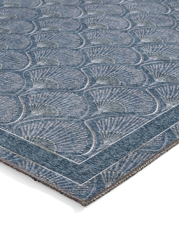Catherine Lansfield Deco Peacock Washable Rug
