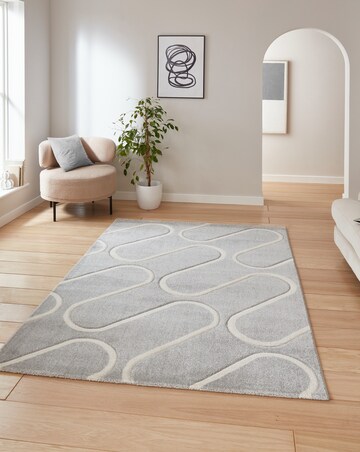 Catherine Lansfield Linear Curve Geometric Rug
