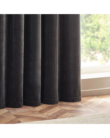 Yard Heavy Chenille Lined Eyelet Curtains