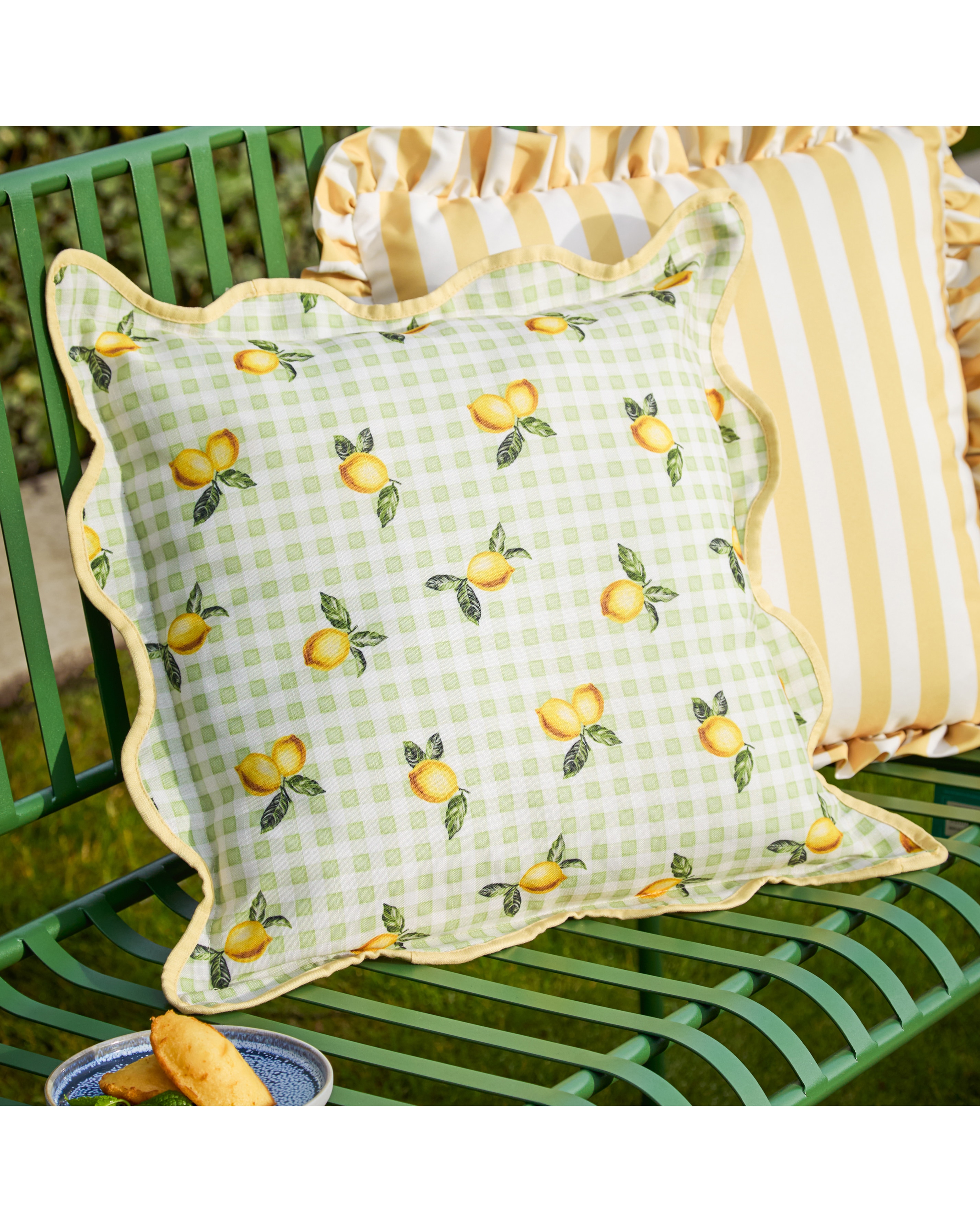New In - Fruits Lemons Outdoor Cushion