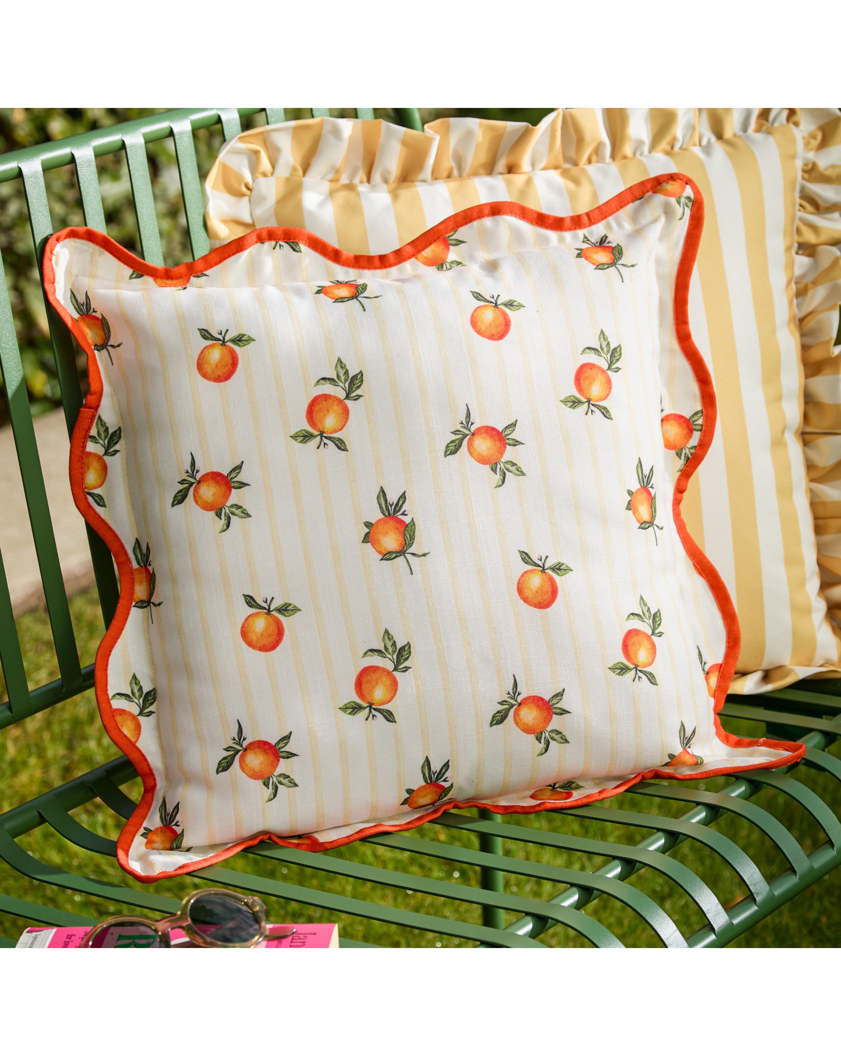 New In - Fruits Oranges Outdoor Cushion