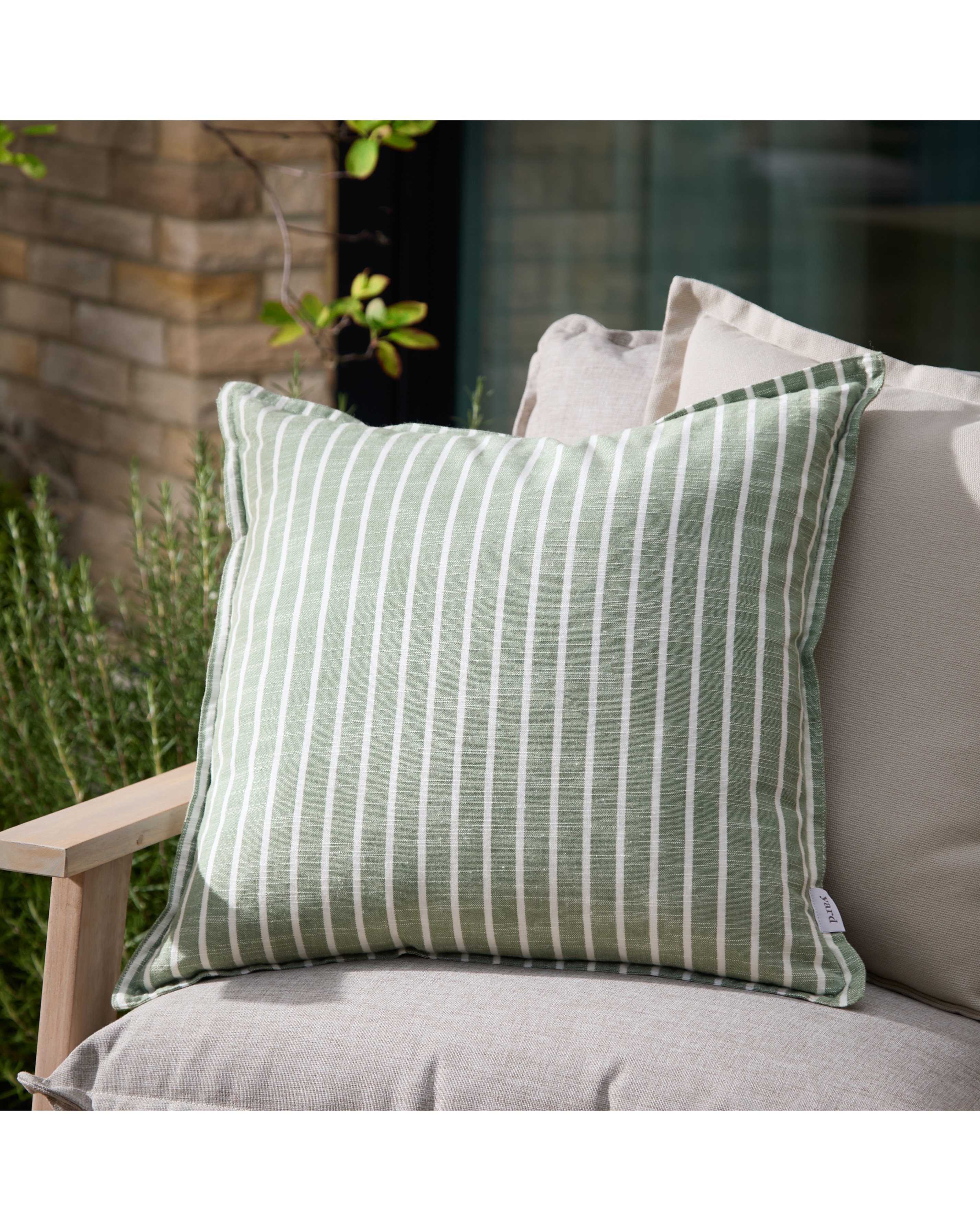 New In - Yard Hessle Striped Outdoor Cushion