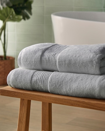 Silentnight Luxury Waffle Border Cotton Towel