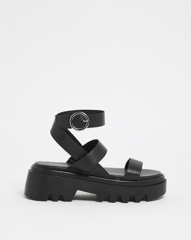 Chunky Cleated Sandals Ex Wide