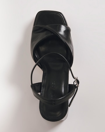 Tara Twist Front Platform Heeled Sandals - Wide Fit (E)