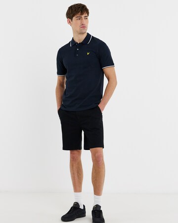 Lyle & Scott Short Sleeve Tipped Polo - Navy