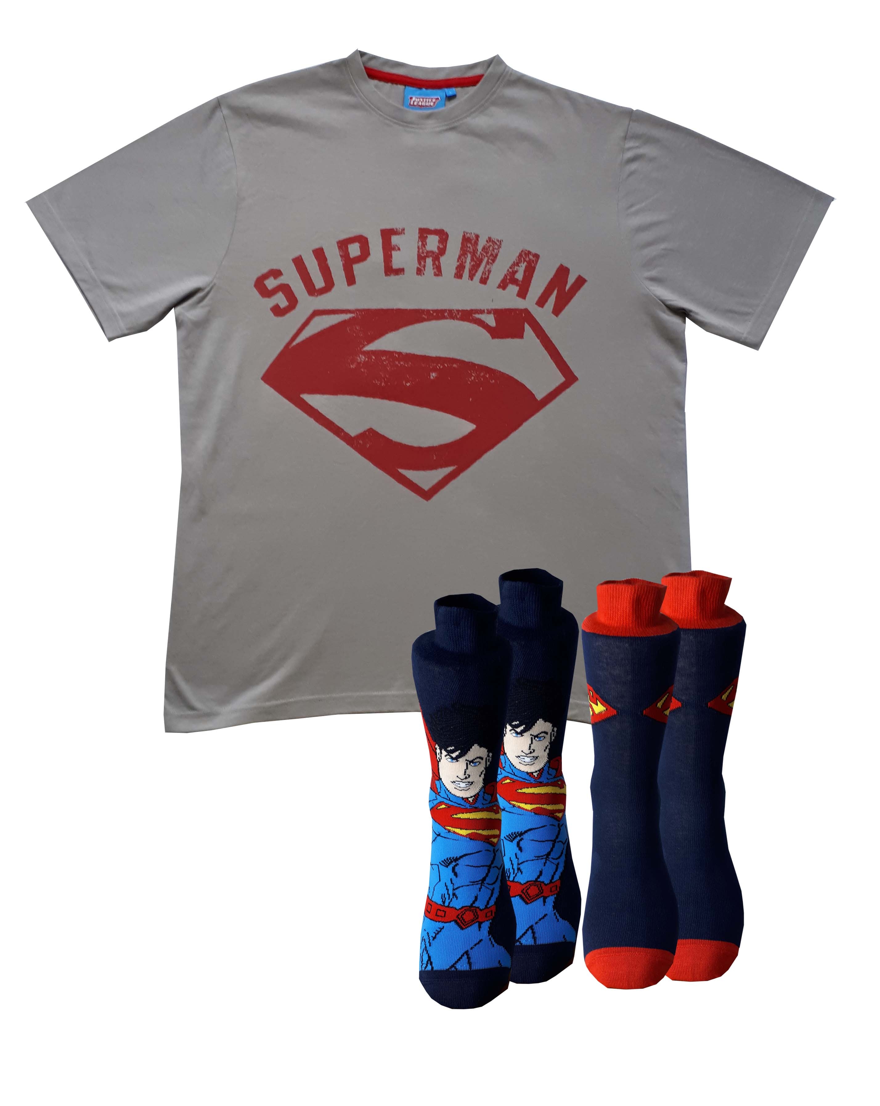 Superman T-Shirt & 2pk Socks