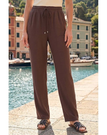 Roman Cotton Air Flow Wide Leg Trouser