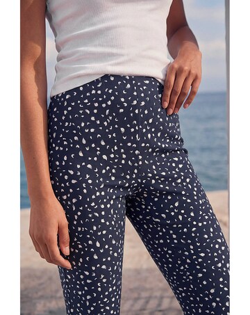 Roman Bengaline Spot Print Crop Trouser