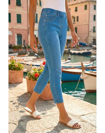 Roman Cropped Stretch Denim Jegging