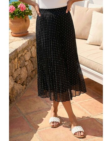 Roman Polka Dot Maxi Skirt