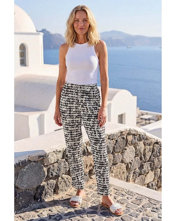 Roman Geo Print Trousers
