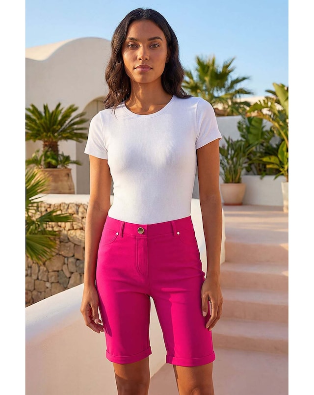 Roman Turn Up Stretch Shorts