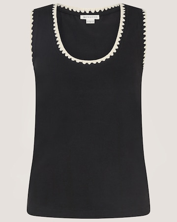 Monsoon Teri Contrast Stitch Jersey Top