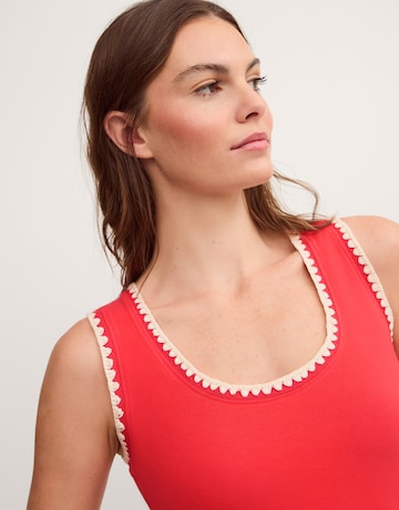 Monsoon Teri Contrast Stitch Jersey Top
