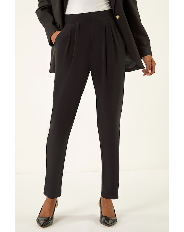 Roman Jersey Elastic Waist Harem Trouser