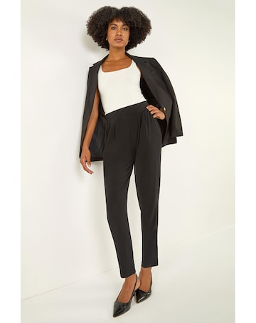 Roman Jersey Elastic Waist Harem Trouser