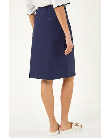 Roman A-Line Bengaline Stretch Skirt