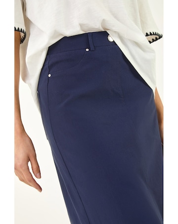 Roman A-Line Bengaline Stretch Skirt