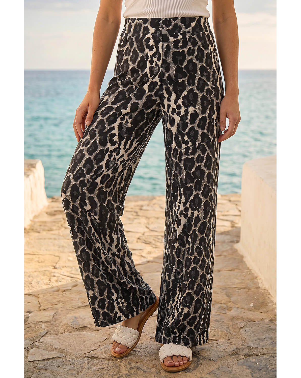 New In - Roman Animal Print Stretch Trouser