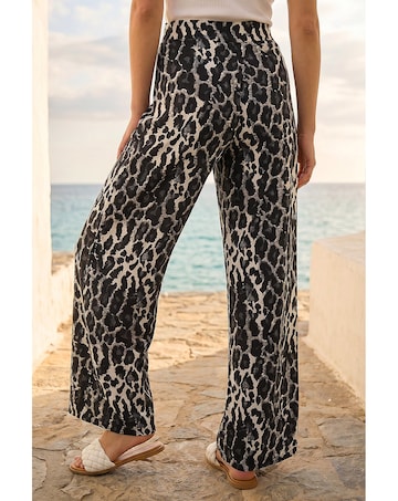 Roman Animal Print Stretch Trouser