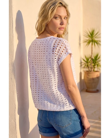 Roman Cut Out Detail Stretch Top