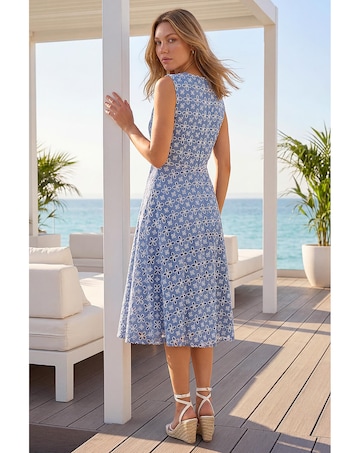 Roman Embroidered Midi Dress
