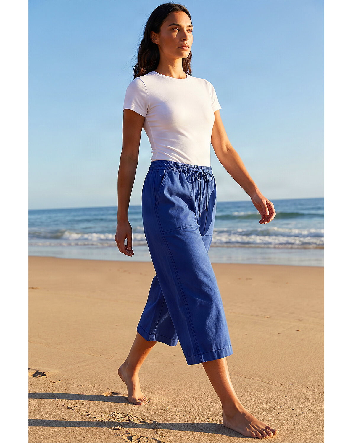 New In - Roman Drawcord Stretch Culottes