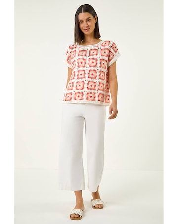 Roman Crochet Knitted Top